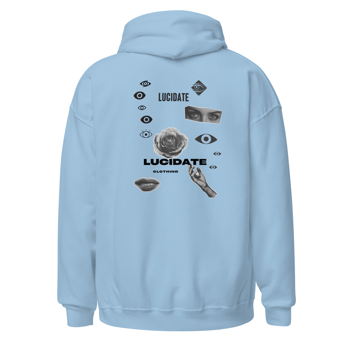 Lucid Eyes Hoodie Light Blue