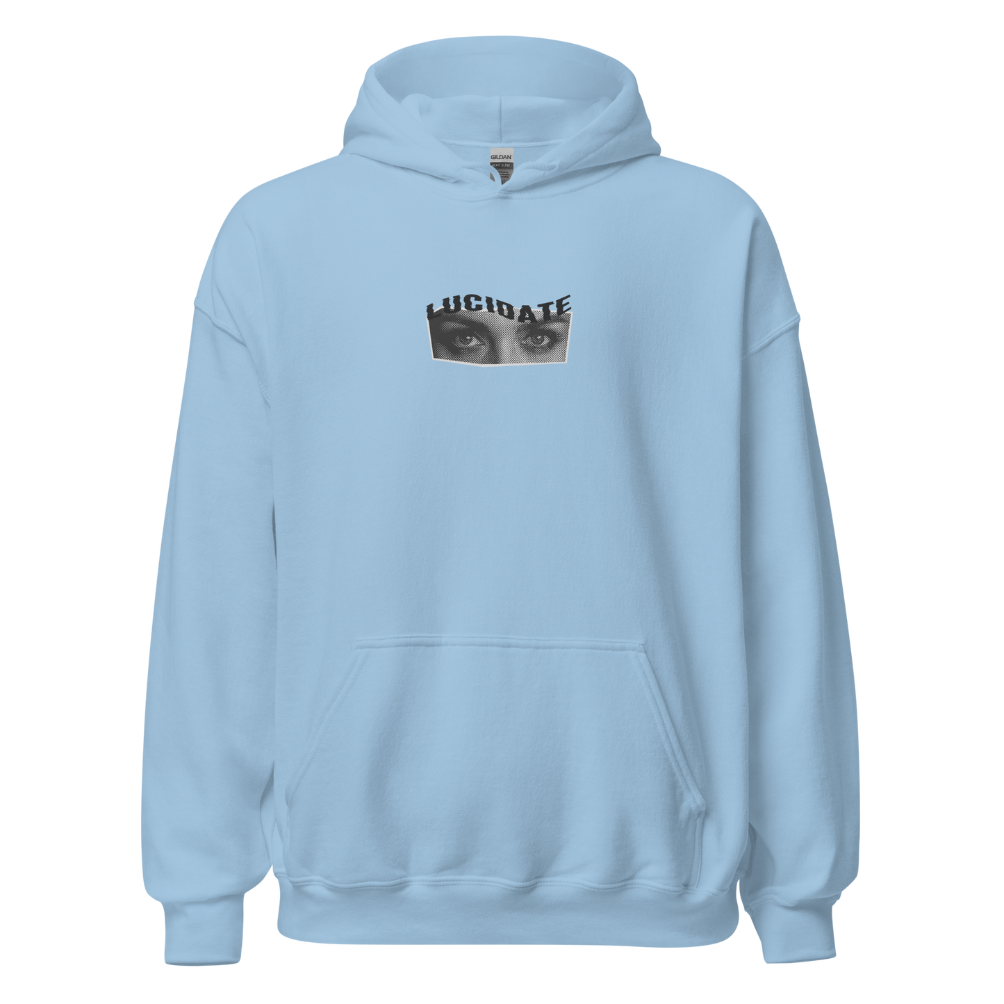 Lucid Eyes Hoodie Light Blue