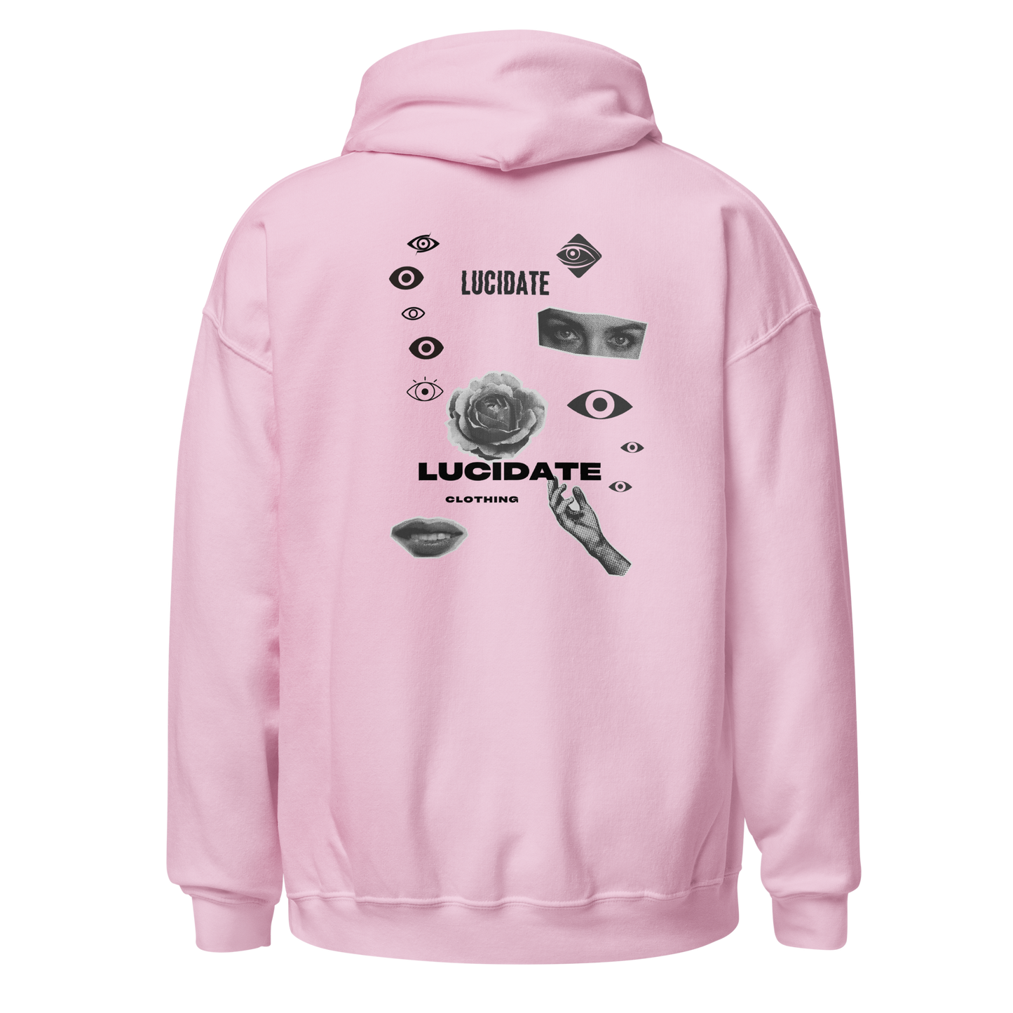 Lucid Eyes Hoodie Light Pink